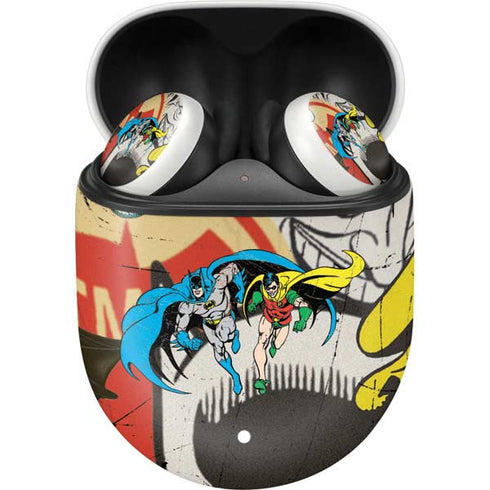 DC Comics Batman and Robin Vintage Action Pose Google Pixel Buds Skin